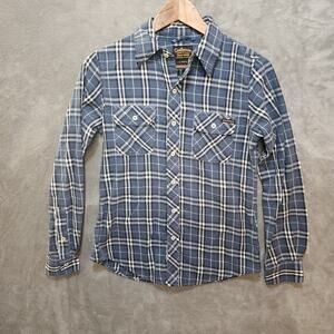 USA Made Civilianaire Flag Blue XS Shirt Men